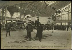 L'AÉRONAT "LEBAUDY" A L'AMARRAGE DE LA GALERIE DES MACHINES, 20 NOVEMBRE 1903. L'Ingénieur Aéronaute JUCHMES