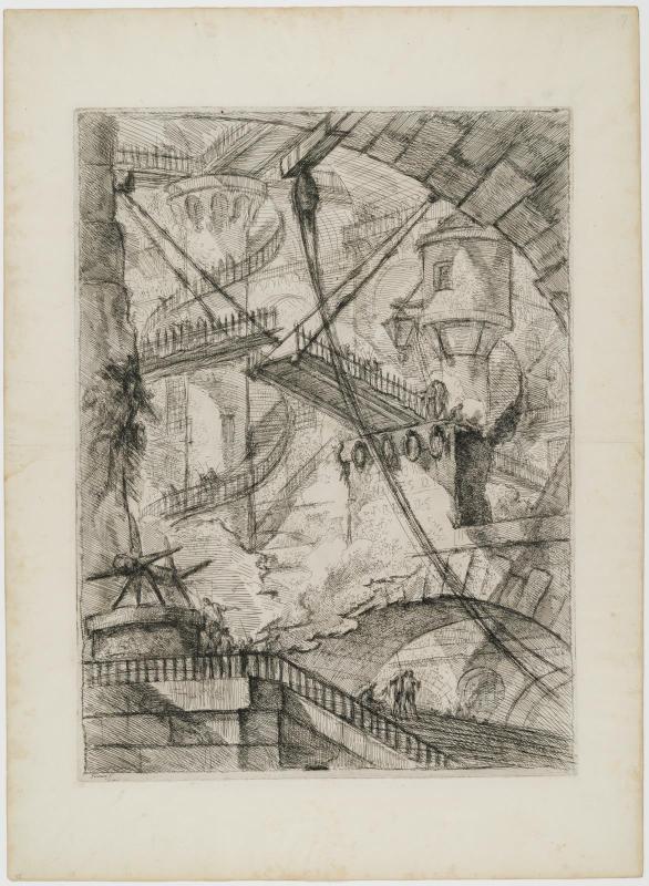 The Drawbridge (Plate VII of the Second Edition, Second Issue of the Carceri)
