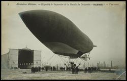 Aérostation Militaire. - Dispositif de Suspension de la Nacelle du Dirigeable "PATRIE" - Vue avant