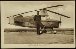 AUTOGIRE DE LA CIERVA biplace AVEC SON INVENTEUR Voilure tournante Moteur Armstrong Siddley "Genet" 100 C.V.