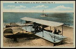 Hydro-Aeroplane on the Beach, Atlantic City, N.J.