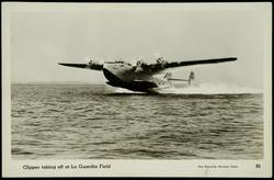 Clipper taking off at La Guardia Field