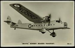 "BRISTOL" BOMBAY BOMBER TRANSPORT.