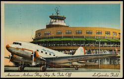 American Airlines Flag Ship In Take Off - LaGuardia Field