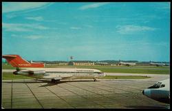 Huge Northwest Jet leaving the Greater Pittsburgh Airport, Pittsburgh, Pennsylvania