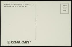 BOEING 747 SUPERJET - In 1969, Pan Am will be the first to fly this new jet.