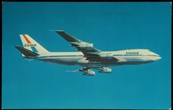 United's 747 ... the Friend Ship. The most notable feature of our friendly giant is its atmosphere of relaxed sociability, engendered in part by wide aisles, wide seats and high ceilings but mostly by the friendly hospitality of our gracious stewardesses.