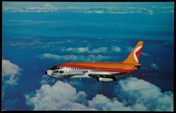 The Boeing 737, with its full-width cabin and tasteful appointments, brings all the luxury of the big international jets to CP Air's North American routes.