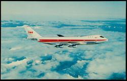 TWA 747 above the clouds
