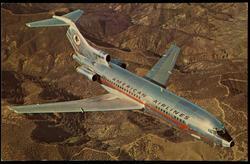 The 727 Astrojet is the newest member of American Airlines' famous family of Astrojets. A medium sized jet, the 727 offers you the spaciousness and services of a big jet.