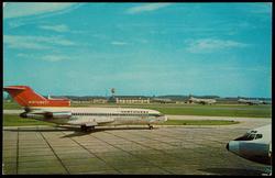 Huge Northwest Jet leaving the Greater Pittsburgh Airport, Pittsburgh, Pennsylvania.