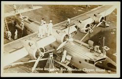 Routine inspection Pan American Clipper, Miami