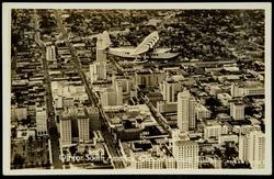 Off for South America. Clipper leaving Miami.