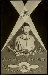CAPT. CHAS A. LINDBERGH - NEW YORK TO PARIS!