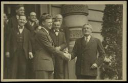 CORRESPONDANCE 1re PHOTOGRAPHIE de Charles LINDBERGH prise le 22 Mai 1927 à 16 heures à l'Hôtel de l'Ambassadeur des Etats-Unis a Paris