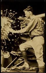 Captain Charles A. Lindbergh accomplished the first non-stop New York to Paris flight, leaving New York, May 20th, 1927, and arriving in Paris in 33 hours, 20 minutes, traveling 3650 miles.