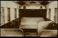 INTERIOR OF AN IMPERIAL AIRWAYS PASSENGER AEROPLANE.