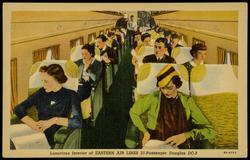 Luxurious Interior of EASTERN AIR LINES 21-Passenger Douglas DC-3