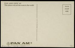 PAN AM'S NEW 747 The plane with all the room in the world.