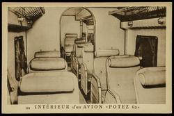 INTÉRIEUR d'un AVION "POTEZ 62"