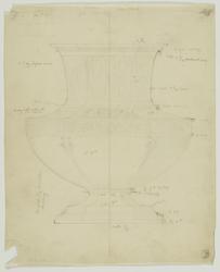 Design for an altar vase, Clark commission for the Pomfret School, Connecticut