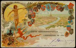Carte commémorative DE L'EXPOSITION DE 1900