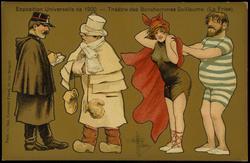 Exposition Universelle de 1900. - Théatre des Bonshommes Gillaume. (La Frise) 
-Couple in swimsuits.