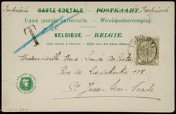 Souvenir de l'Exposition Universelle Paris 1900. 
PAVILLON DE LA BELGIQUE.
