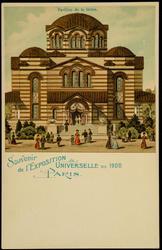 Souvenir de l'EXPOSITION UNIVERSELLE DE 1900 PARIS. Pavillon de la Grèce.

