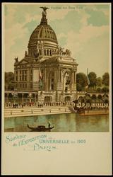 Souvenir de l'EXPOSITION UNIVERSELLE DE 1900 PARIS. Pavillon des États Unis.

