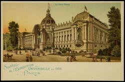 Souvenir de l'EXPOSITION UNIVERSELLE DE 1900 PARIS. La Petit Palais.

