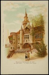 EXPOSITION UNIVERSELLE DE 1900 
LE VIEUX PARIS - LA PORTE SAINT MICHEL

