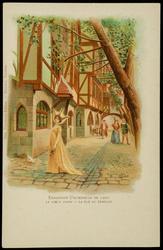 EXPOSITION UNIVERSELLE DE 1900 
LE VIEUX PARIS - LA RUE DU REMPART
