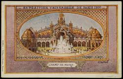 EXPOSITION UNIVERSELLE DE PARIS. 1900. CHAMP DE MARS. PALAIS DE L'ELECTRICITE - CHATEAU D'EAU

