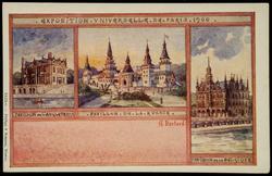 EXPOSITION UNIVERSELLE DE PARIS. 1900. PAVILLON DE L'ANGLETERRE - PAVILLON DE LA RUSSIE - PAVILLON DE LA BELGIQUE


