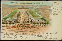 EXPOSITION UNIVERSELLE DE PARIS 1900. VUE DE L'ESPLANADE DES INVALIDES

