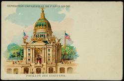 EXPOSITION UNIVERSELLE DE PARIS 1900. PAVILLON DES ETATS UNIS

