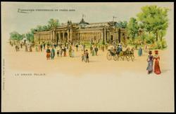 EXPOSITION UNIVERSELLE DE PARIS 1900. LE GRAND PALAIS.
