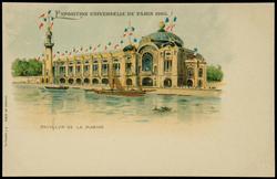 EXPOSITION UNIVERSELLE DE PARIS 1900. PAVILLON DE LA MARINE.
