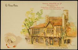 Le Vieux Paris. Echoppes de la rue des Remparts.
