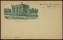 EXPOSITION UNIVERSELLE PARIS 1900 - PAVILLON BRITANNIQUE
