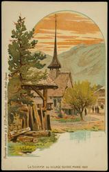 La Scierie au VILLAGE SUISSE, PARIS 1900

