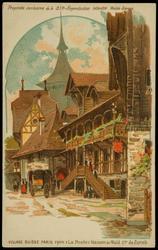 VILLAGE SUISSE PARIS 1900 "La Poste" Maison de Wald C'ton de Zurich
