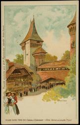 VILLAGE SUISSE, PARIS 1900. Château d'Estavazer - Entrée Avenue de Lamothe. Piquet.
