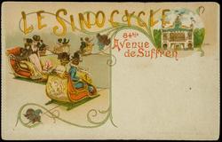 CARNET DU PASSE-PARTOUT de l'Exposition -1900. LE SINOCYCLE 84bis Avenue de Suffren
