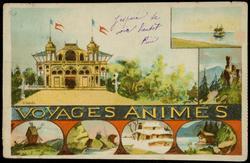 CARNET DU PASSE-PARTOUT de l'Exposition -1900. VOYAGES ANIMES
