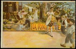 CARNET DU PASSE-PARTOUT de l'Exposition -1900. LA ROULOTTE

