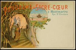 CARNET DU PASSE-PARTOUT de l'Exposition -1900. PANORAMA DU SACRÉ-CŒUR à Montmartre Rue St. Eleuthère
