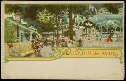 CARNET DU PASSE-PARTOUT de l'Exposition -1900. LE JARDIN DE PARIS
