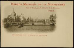 EXPOSITION DE 1900. - LA SEINE AU PONT DES INVALIDES
